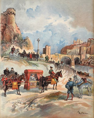 Margherita di Francia visita suo fratello, illustrazione da 